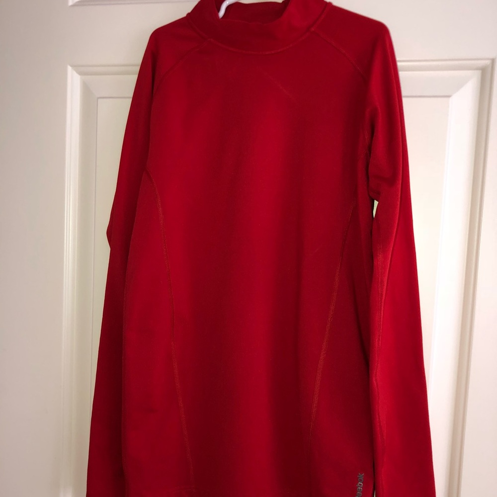 Reebok Red Long Sleeve Skintight Shirt